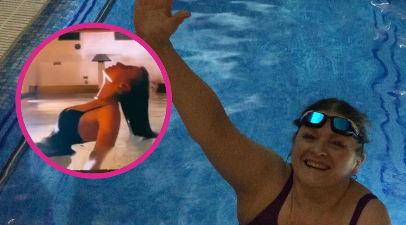 Krystyna Pawłowicz relaksuje się uprawiając sport Krystyna Pawłowicz relaksuje się uprawiając sport