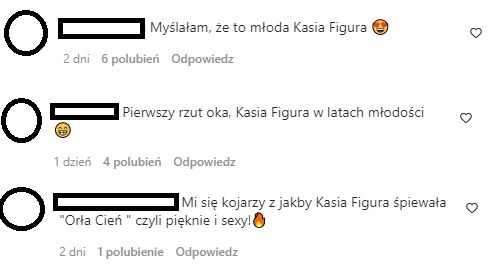 Komentarze pod zdjęciem Marty Manowskiej na IG @martamanowska Komentarze pod zdjęciem Marty Manowskiej na IG @martamanowska