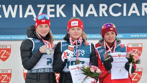 Monika Skinder, Izabela Marcisz i Magdalena Kobielusz na podium mistrzostw Polski