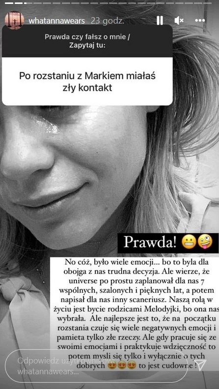 Anna Skura uważa, że zdołała już "przepracować" rozstanie z mężem Anna Skura uważa, że zdołała już "przepracować" rozstanie z mężem