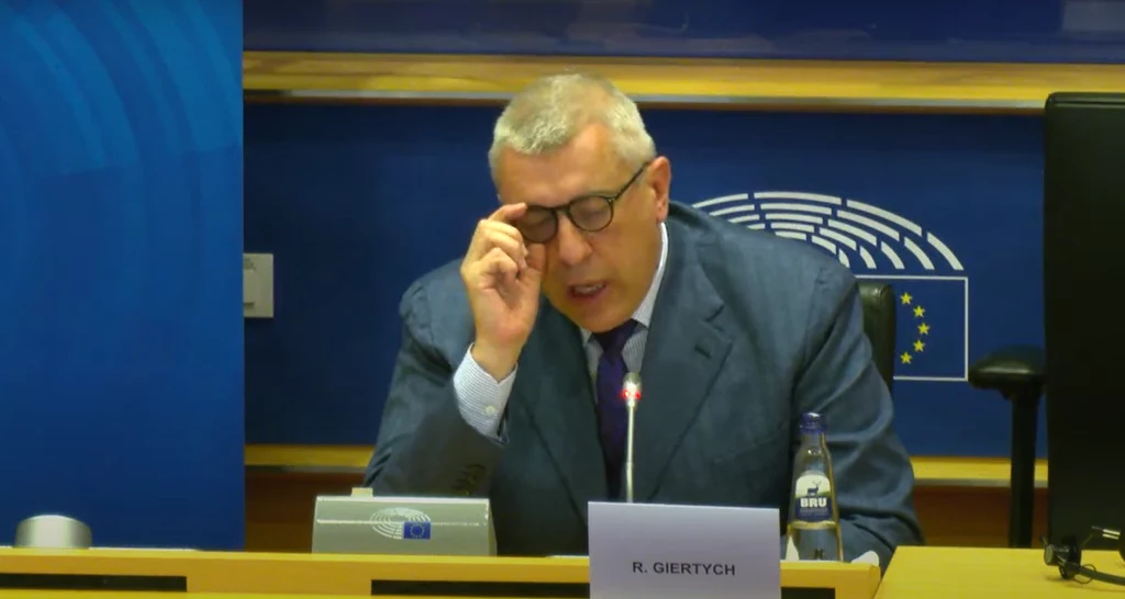 Roman Giertych w czwartek na forum Parlamentu Europejskiego Roman Giertych w czwartek na forum Parlamentu Europejskiego