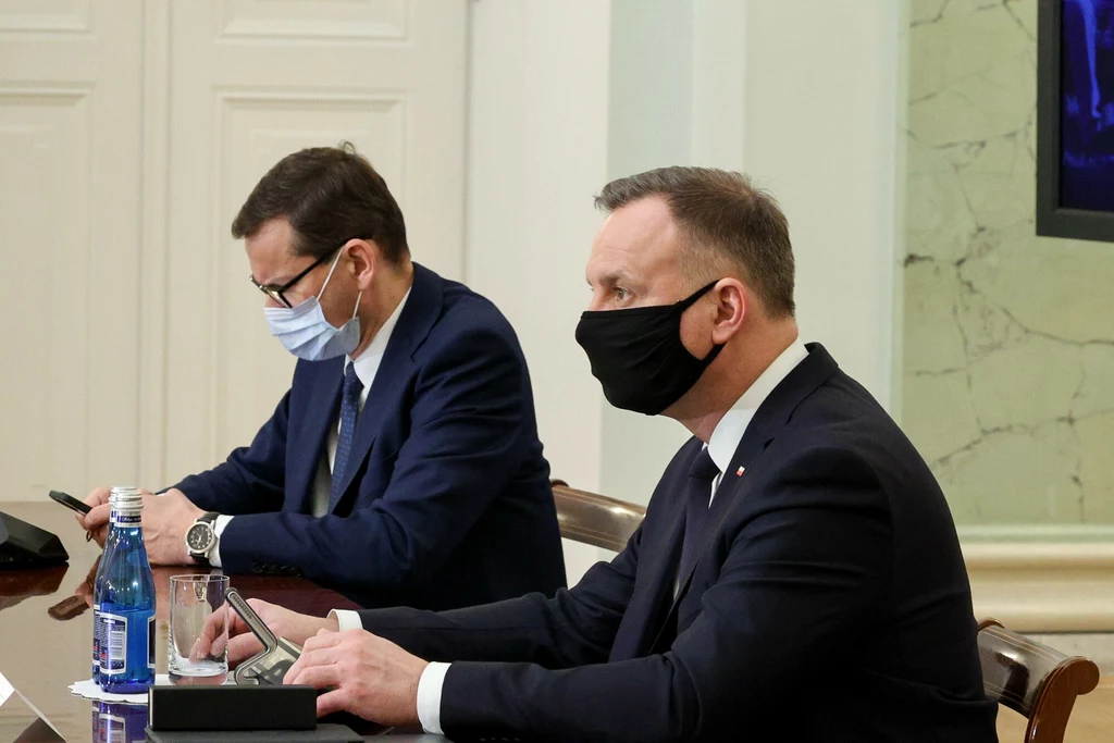 Premier Mateusz Morawiecki i prezydent Andrzej Duda Premier Mateusz Morawiecki i prezydent Andrzej Duda