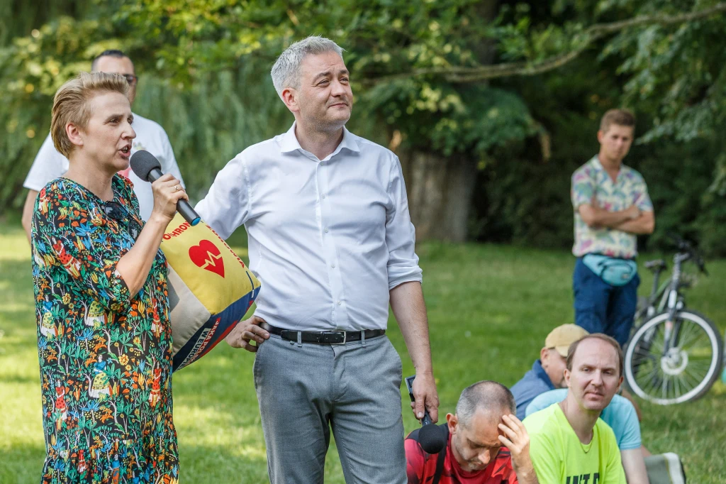 Robert Biedroń na Pikniku Europejskim w Rzeszowie Robert Biedroń na Pikniku Europejskim w Rzeszowie