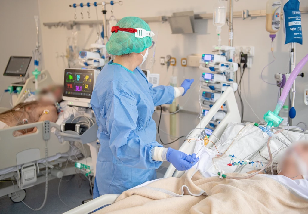 Szpital zakaźny w Gdańsku podczas czwartej fali pandemii