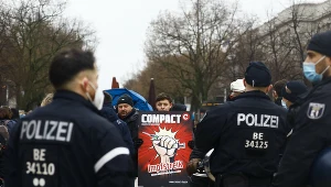Protest koronasceptyków w Niemczech
