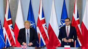 Boris Johnson i Mateusz Morawiecki
