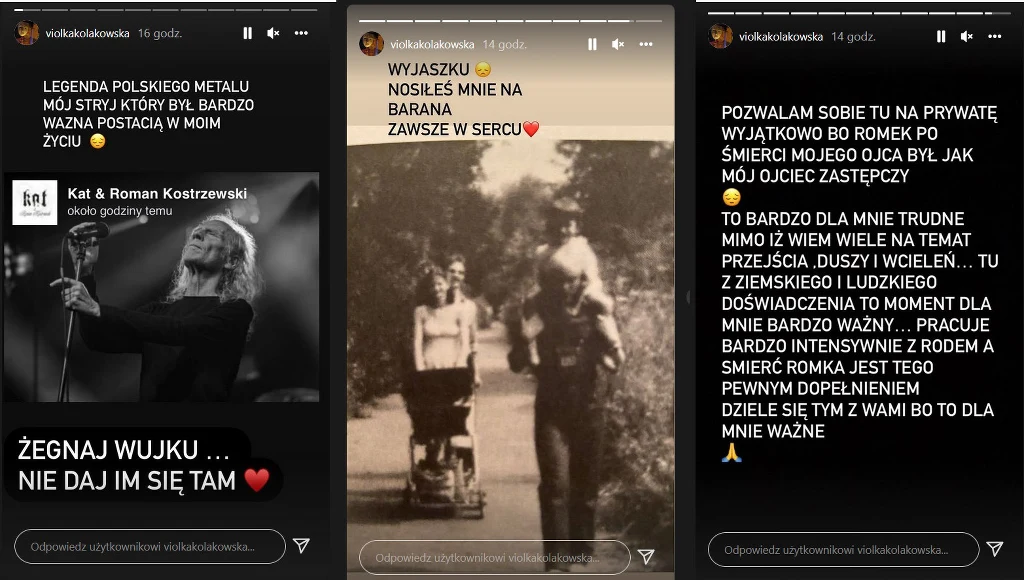 Violetta Kołakowska żegna Romana Kostrzewskiego. Jak twierdzi, był jej wujkiem Violetta Kołakowska żegna Romana Kostrzewskiego. Jak twierdzi, był jej wujkiem