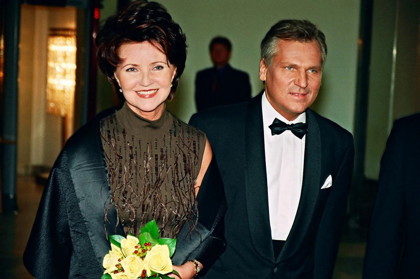 Jolanta Kwaśniewska i Aleksander Kwaśniewski na 10-leciu Polskiej Rady Biznesu, 2002 rok Jolanta Kwaśniewska i Aleksander Kwaśniewski na 10-leciu Polskiej Rady Biznesu, 2002 rok