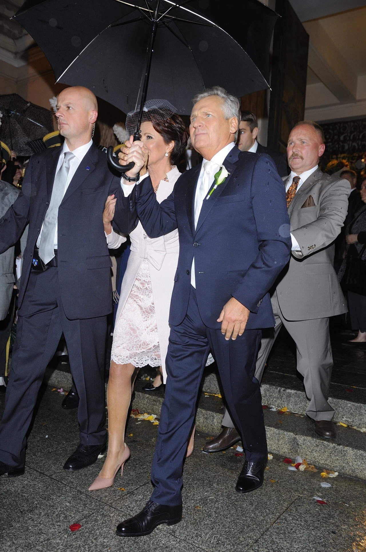 Jolanta Kwaśniewska i Aleksander Kwaśniewski na ślubie córki Aleksandry, 2012 rok Jolanta Kwaśniewska i Aleksander Kwaśniewski na ślubie córki Aleksandry, 2012 rok