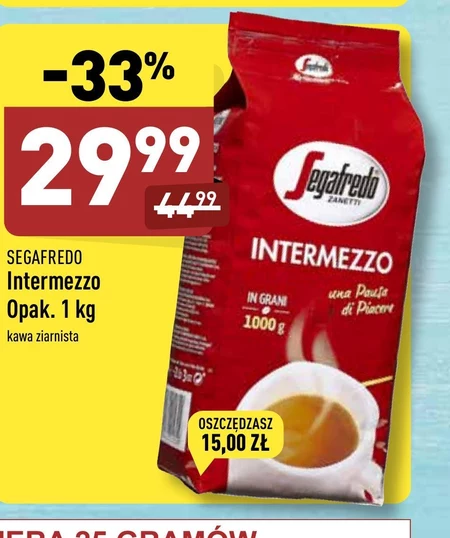 Segafredo Zanetti Intermezzo Kawa palona ziarnista 1000 g