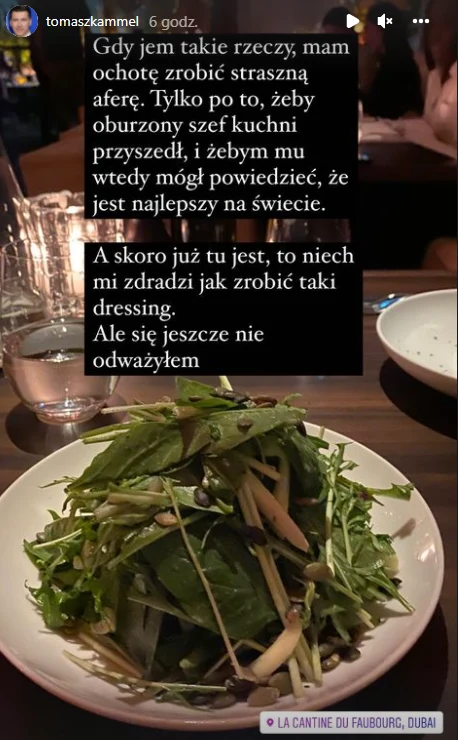 Tomasz Kammel na wakacjach w Dubaju https://www.instagram.com/tomaszkammel/