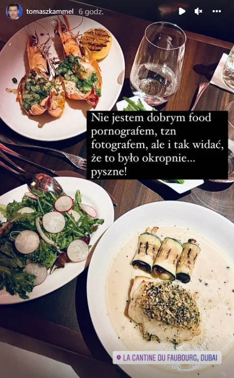 Tomasz Kammel na wakacjach w Dubaju https://www.instagram.com/tomaszkammel/