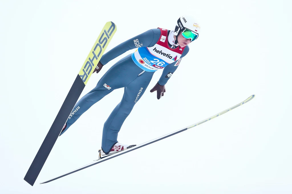 Adam Cieślar podczas mistrzostw świata w kombinacji norweskiej w Seefeld Adam Cieślar podczas mistrzostw świata w kombinacji norweskiej w Seefeld
