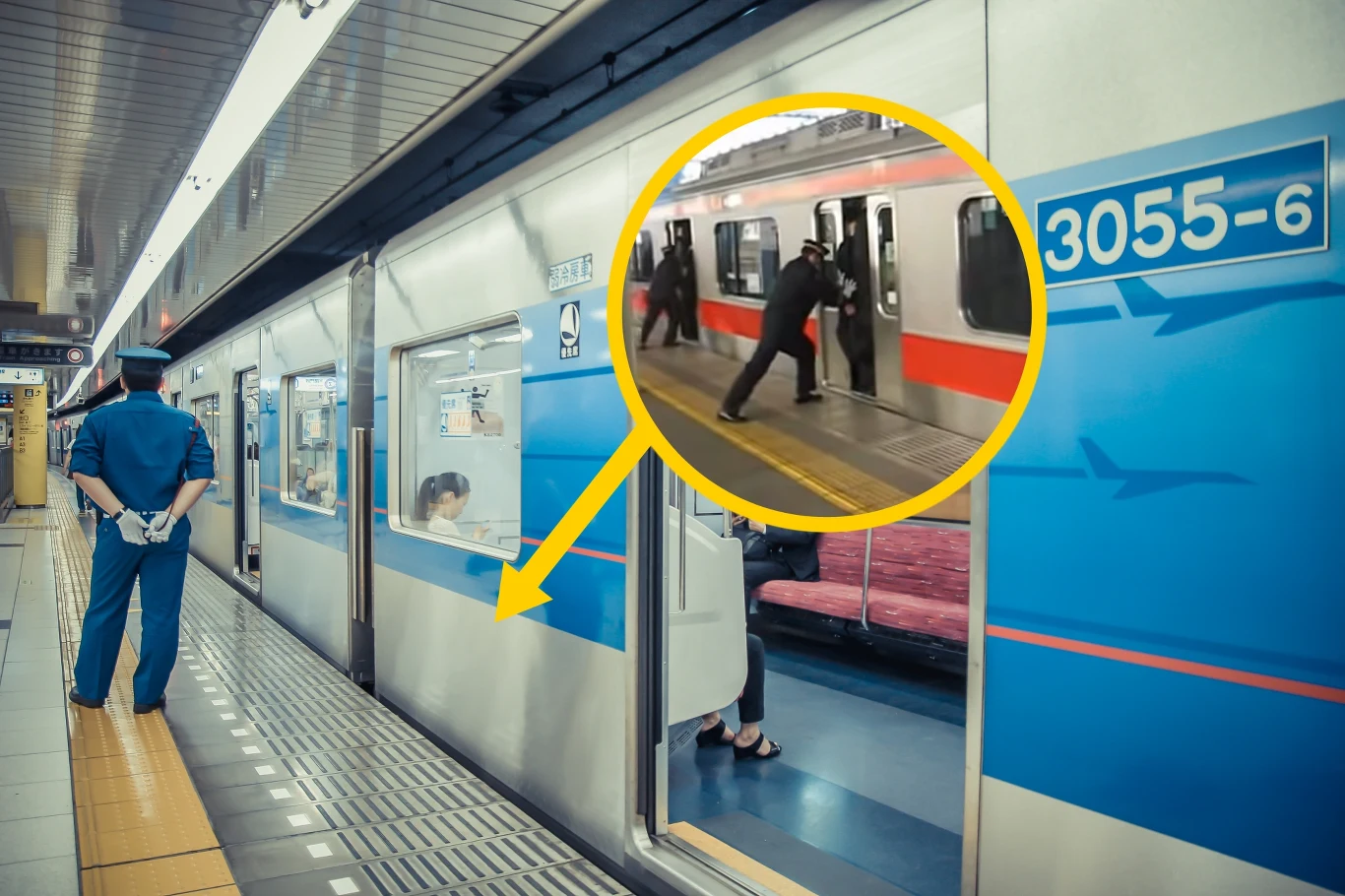 W tokijskiej sieci kolei istnieje stanowisko pracy tzw. upychacza pasażerów W tokijskiej sieci kolei istnieje stanowisko pracy tzw. upychacza pasażerów