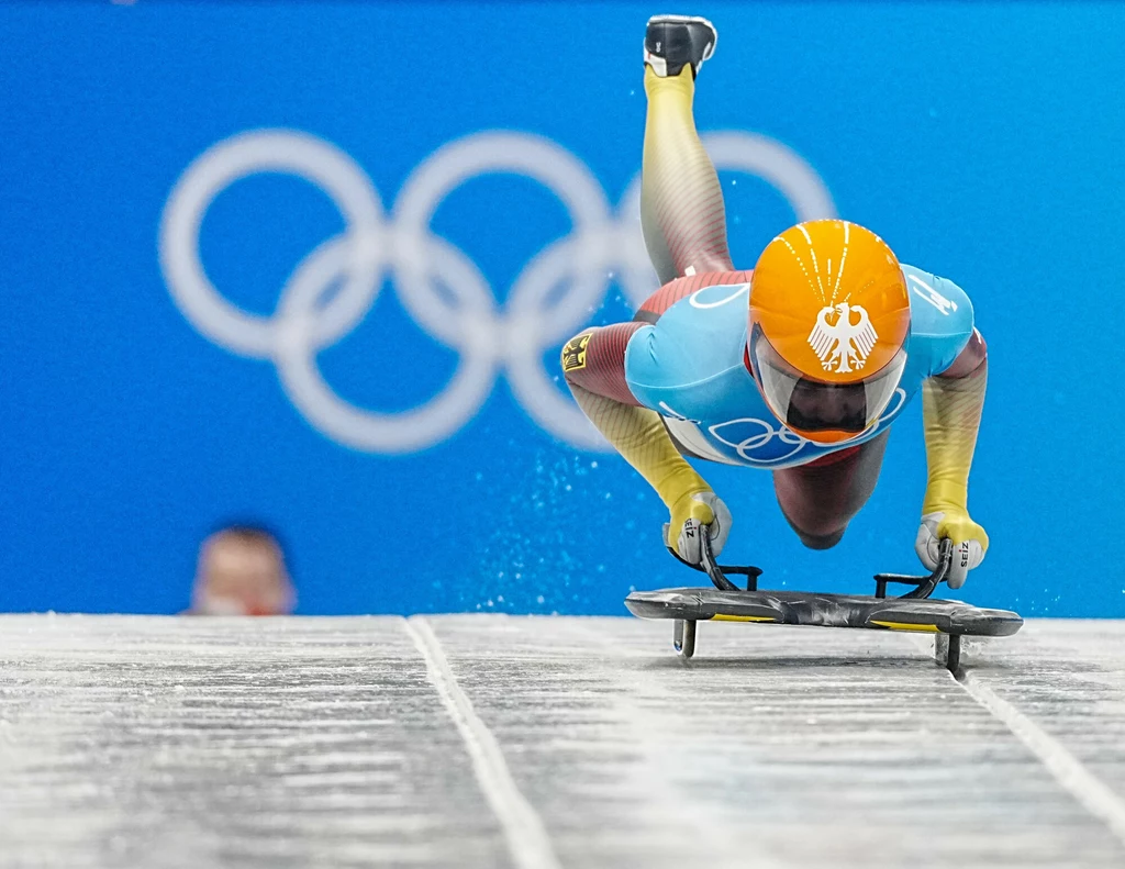 Pekin 2022. Skeleton. Hannah Neise