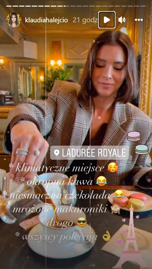 Klaudia Halejcio w Paryżu