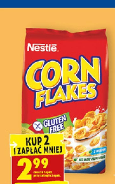 Nestlé Corn Flakes Chrupiące płatki kukurydziane z witaminami 250 g