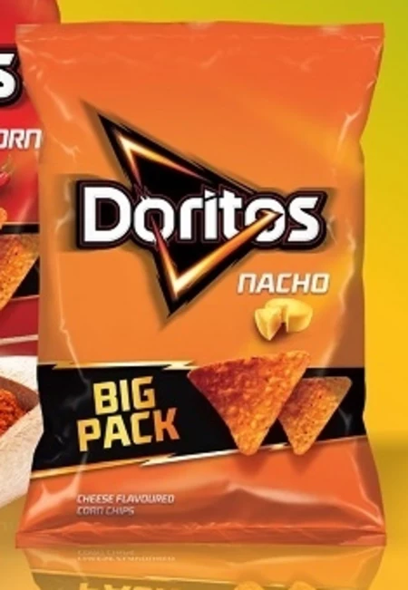 Doritos Nacho Chipsy kukurydziane o smaku serowym 180 g