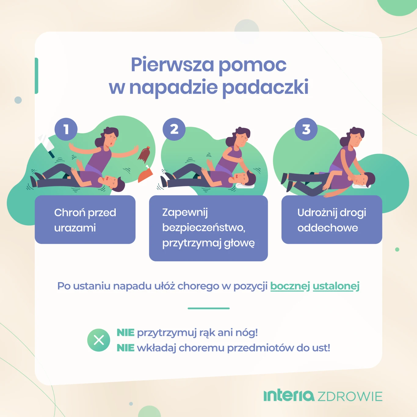 Pierwsza pomoc w napadzie padaczki