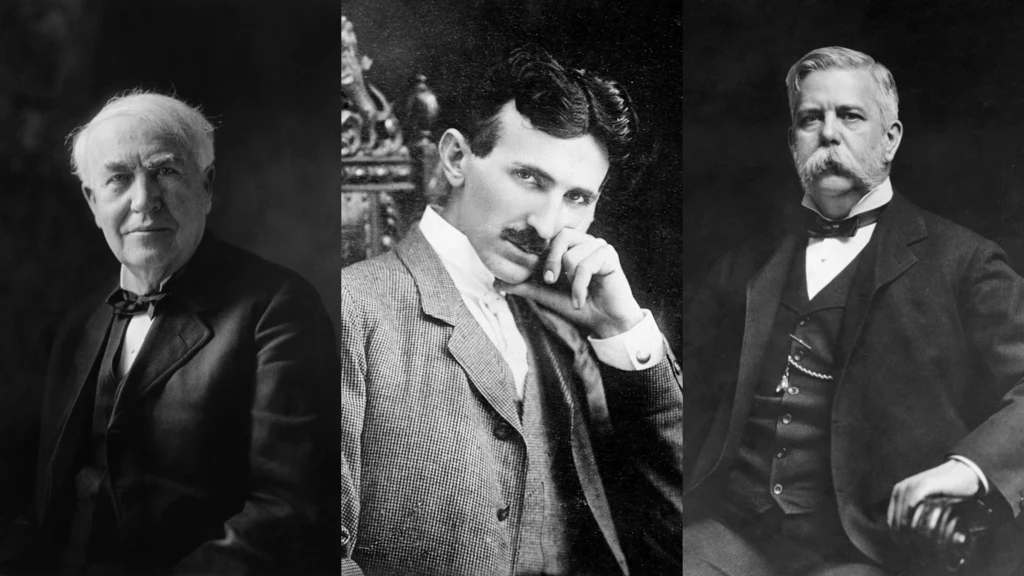 Thomas Edison, Nikola Tesla i George Westinghouse - trio, bez którego dzisiejszy świat wyglądałby zupełnie inaczej