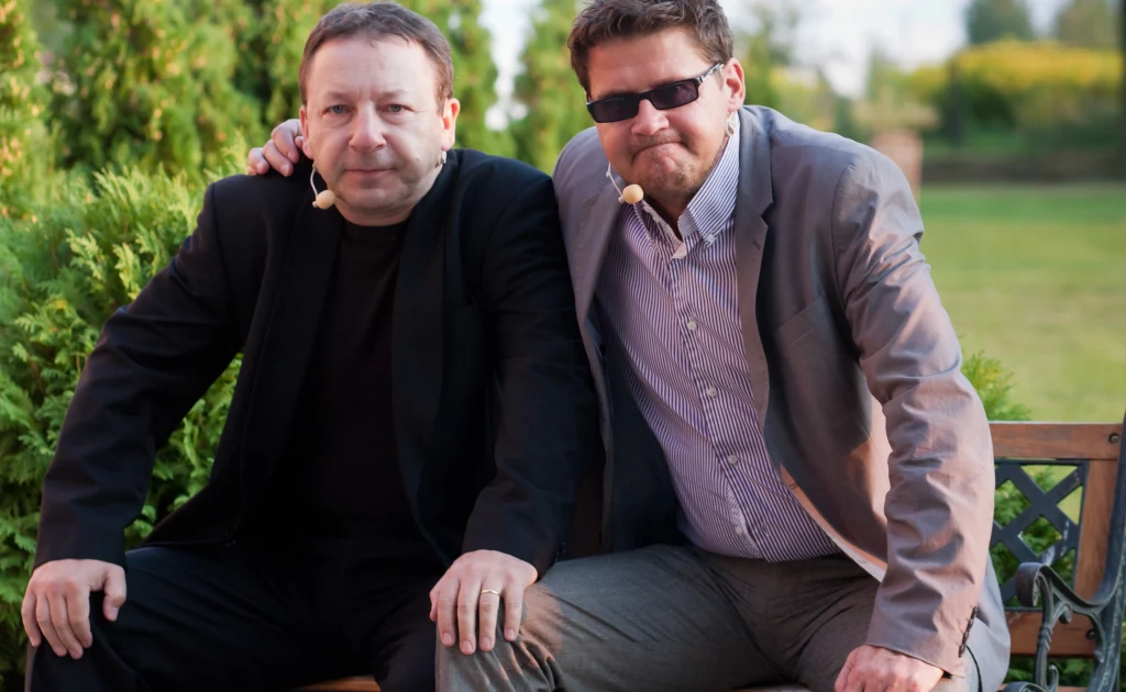 Zbigniew Zamachowski i Wojciech Malajkat