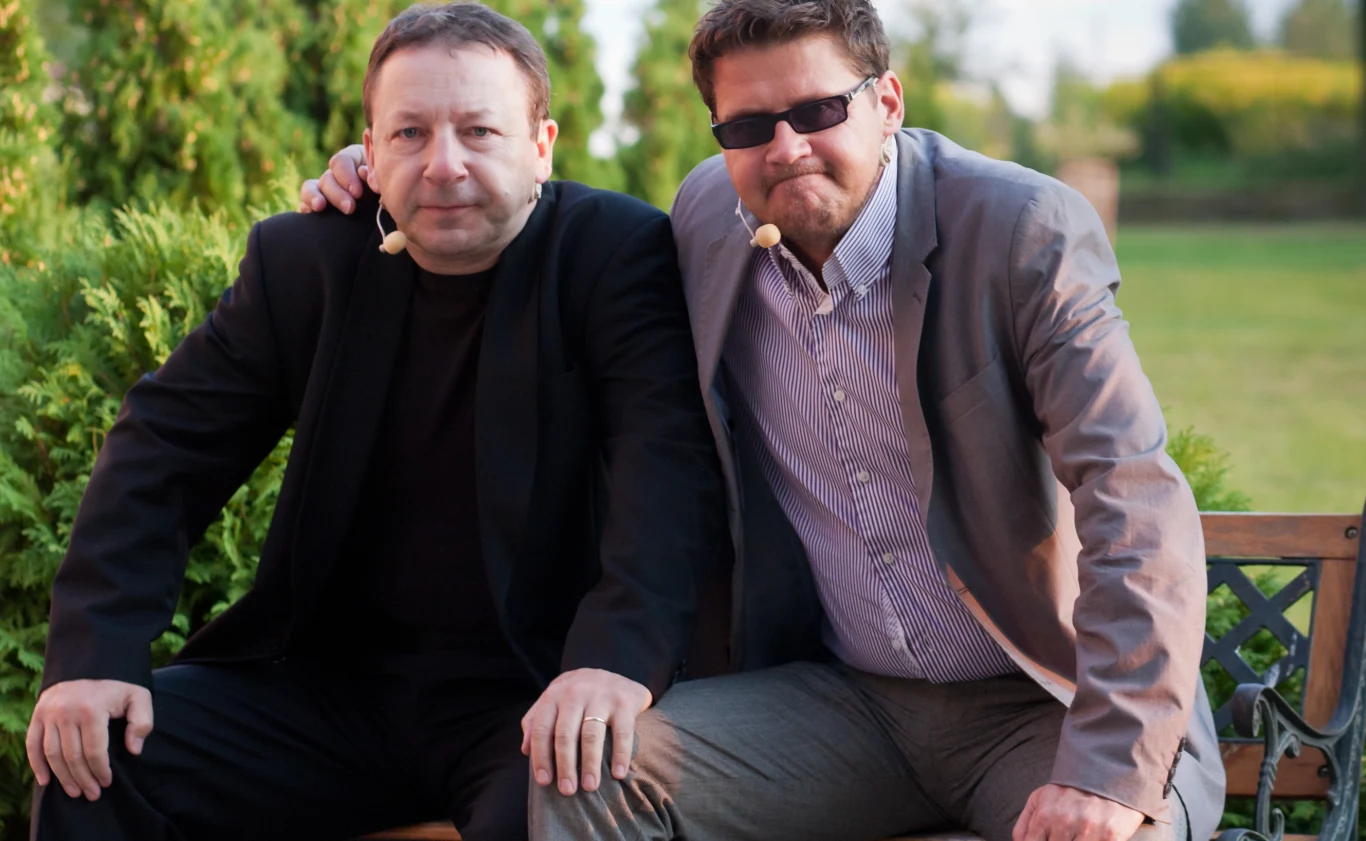 Zbigniew Zamachowski i Wojciech Malajkat Zbigniew Zamachowski i Wojciech Malajkat
