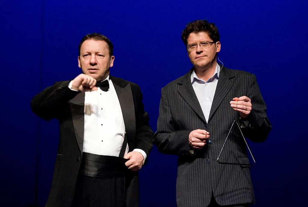 Wojciech Malajkat i Zbigniew Zamachowski