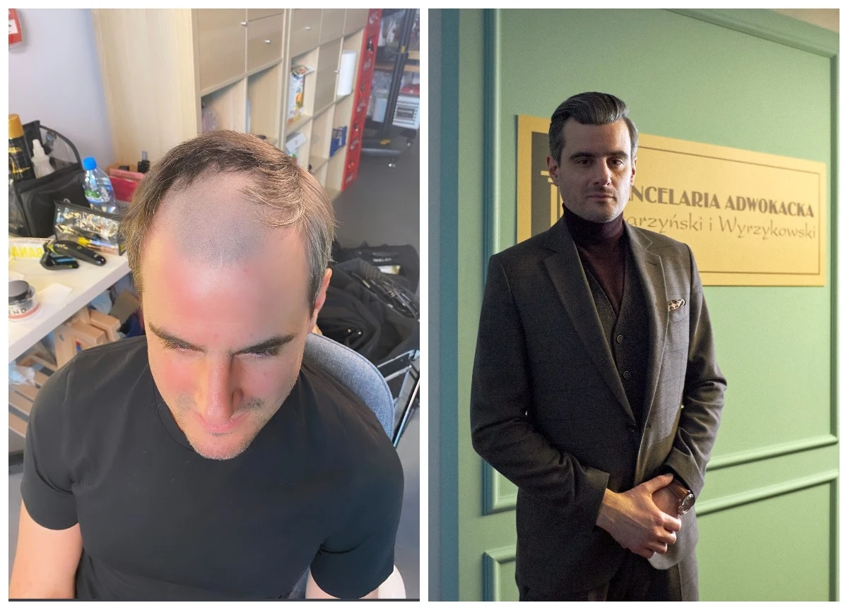 Antoni Pawlicki podczas charakteryzacji 