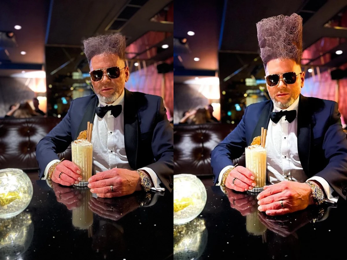 Krzysztof Rutkowski i jego rosnąca fryzura Krzysztof Rutkowski i jego rosnąca fryzura