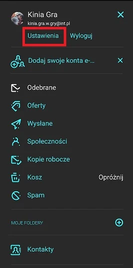 int apk ustawienia