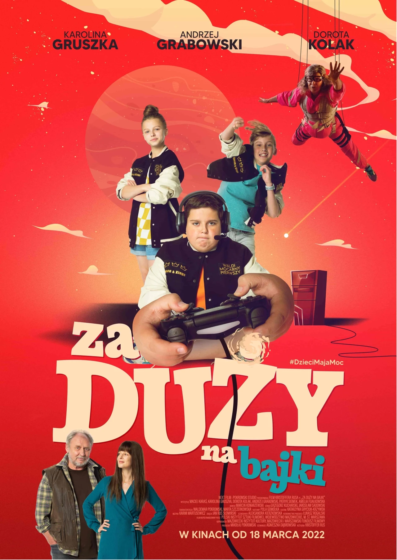 Plakat filmu "Za duży na bajki" Plakat filmu "Za duży na bajki"