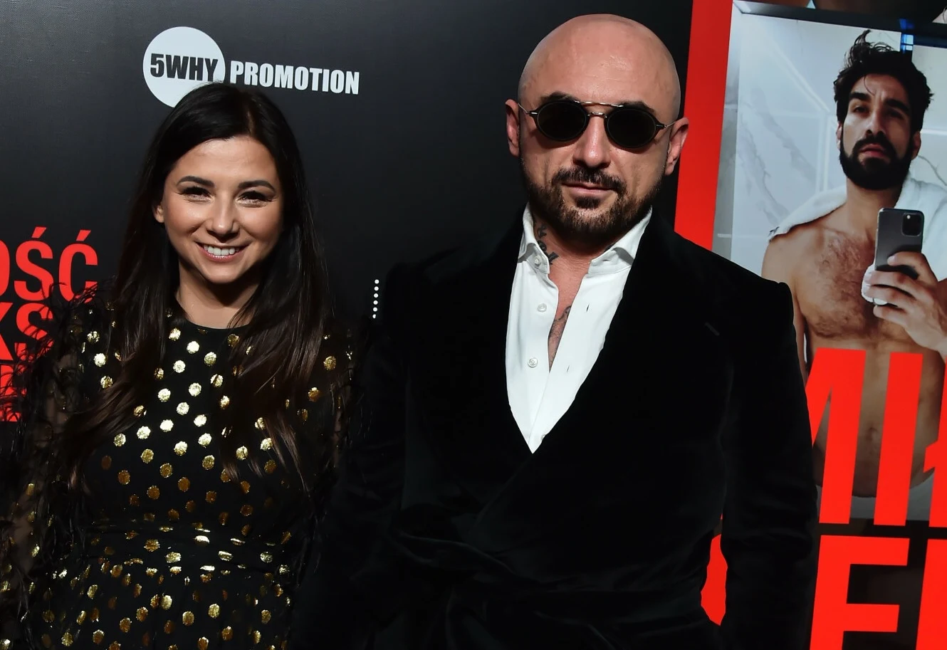 Patryk Vega z żoną