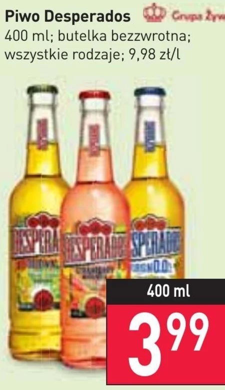Desperados Lemon Piwo bezalkoholowe 400 ml