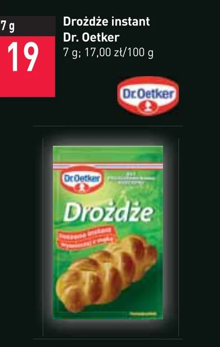Dr. Oetker Drożdże suszone instant 7 g