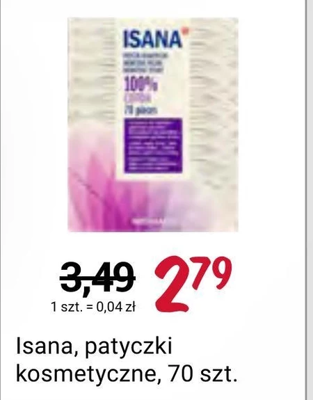 Patyczki kosmetyczne Isana
