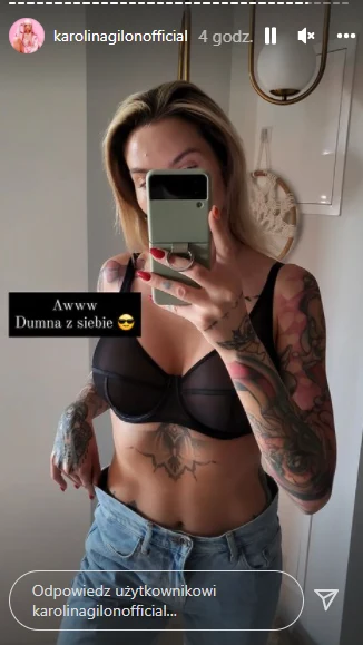 Karolina Gilon pochwaliła się idealną figurą 