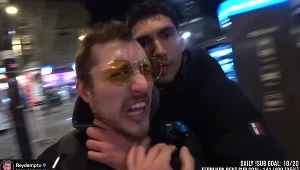 Reydempto - fragment nagrania, w którym napastnik dusi celebrytę. Materiał zamieszczony w serwisie Twitch.tv na kanale @Reydempto