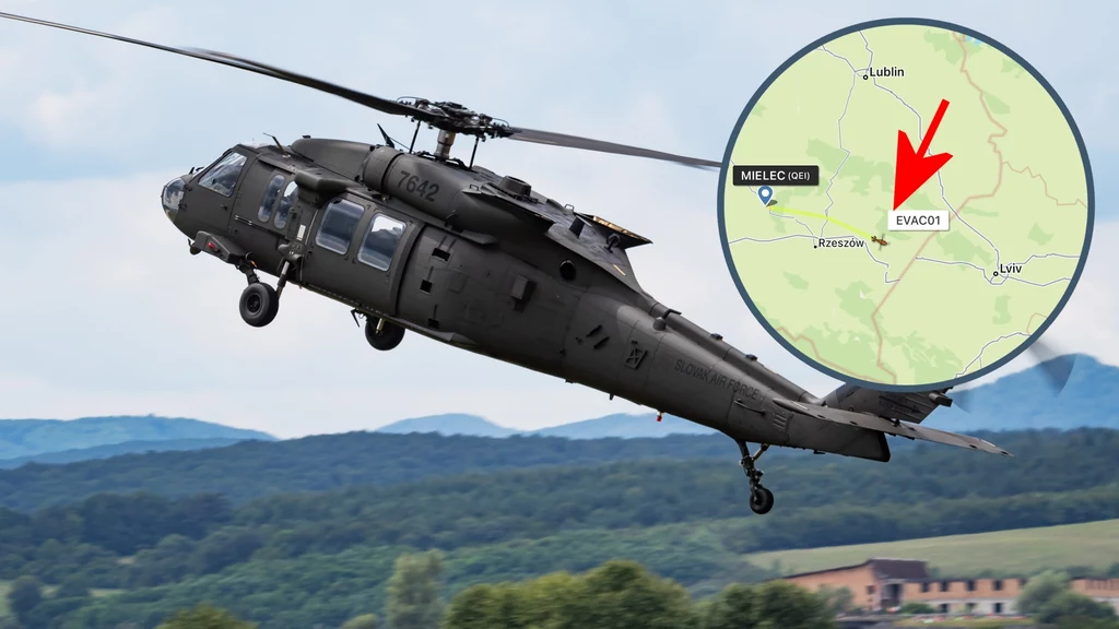 Black Hawk wylądował na granicy polsko-ukraińskiej z tajną misją