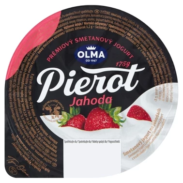 Olma Pierot Śmietanowy jogurt z truskawkami 175 g - 3