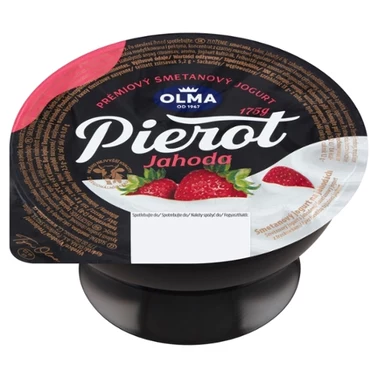 Olma Pierot Śmietanowy jogurt z truskawkami 175 g - 2