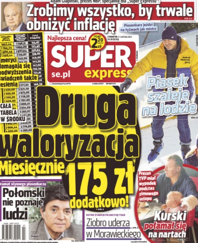 Okładka "Super Expressu" Okładka "Super Expressu"