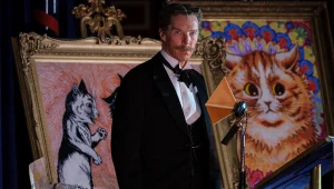 Benedict Cumberbatch w scnie z filmu "Szalony świat Louisa Waina"