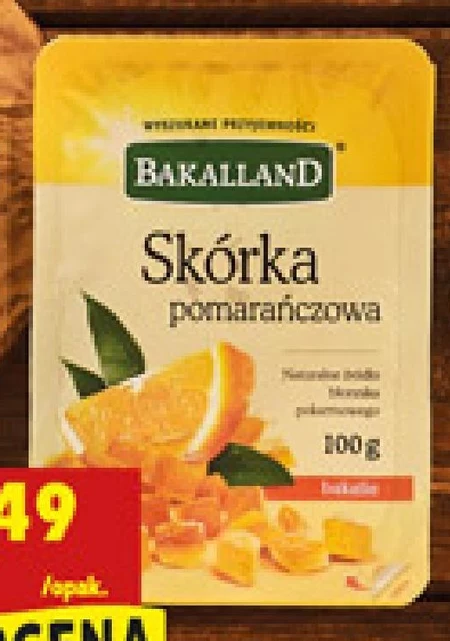 Bakalland Skórka pomarańczowa 100 g