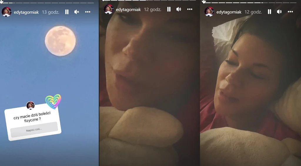 Edyta na nocnym nagraniu /www.instagram.com/edytagorniak/ Edyta na nocnym nagraniu /www.instagram.com/edytagorniak/