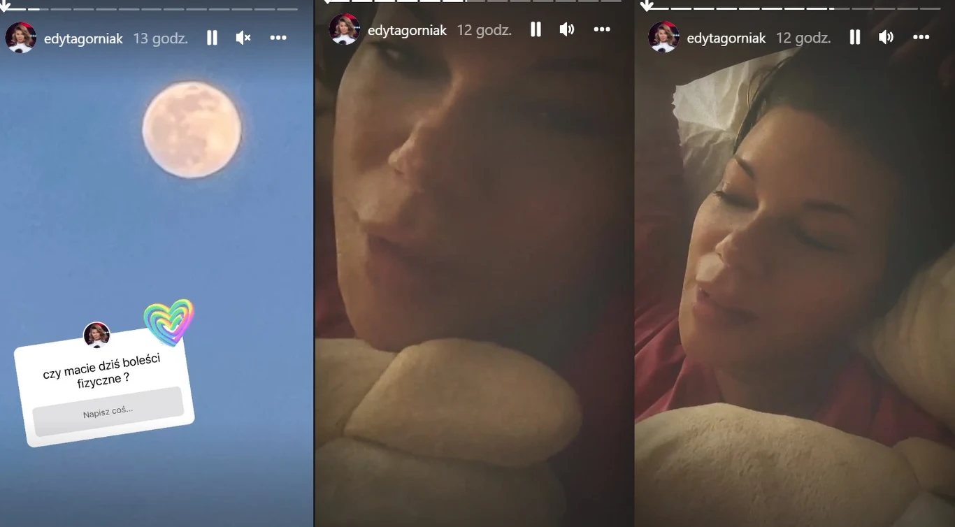 Edyta na nocnym nagraniu /www.instagram.com/edytagorniak/ Edyta na nocnym nagraniu /www.instagram.com/edytagorniak/