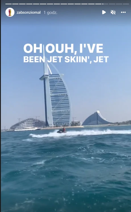 Żabson chwali się wakacjami w Dubaju na IG @zabsonziomal Żabson chwali się wakacjami w Dubaju na IG @zabsonziomal