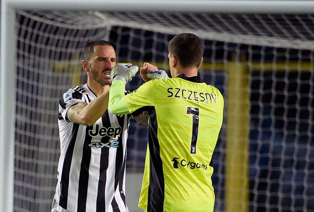 Leonardo Bonucci i Wojciech Szczęsny Leonardo Bonucci i Wojciech Szczęsny
