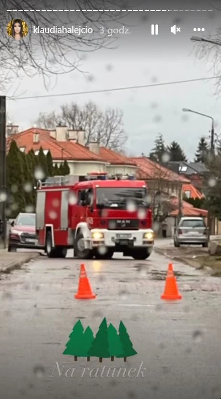 Klaudia Halejcio pokazuje skutki wichury (instagram.com/klaudiahalejcio) Klaudia Halejcio pokazuje skutki wichury (instagram.com/klaudiahalejcio)