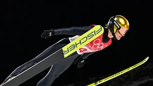 Pekin 2022. Na zdjęciu Katharina Althaus, jedna z zawodniczek zdyskwalifikowanych podczas konkursu drużyn mieszanych