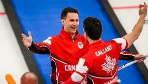 Pekin 2022. Radość Kanadyjczyków po wywalczeniu brązowego medalu w curlingu